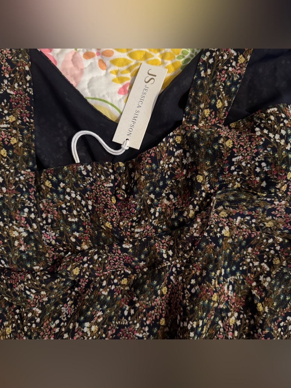 NWT medium Jessica Simpson floral slit dress - Picture 7 of 7